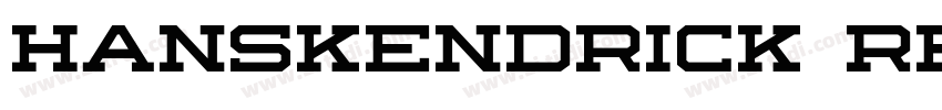 hanskendrick Regular字体转换